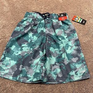 Speedo boys swim trunks size 14/16 tie front elastic back